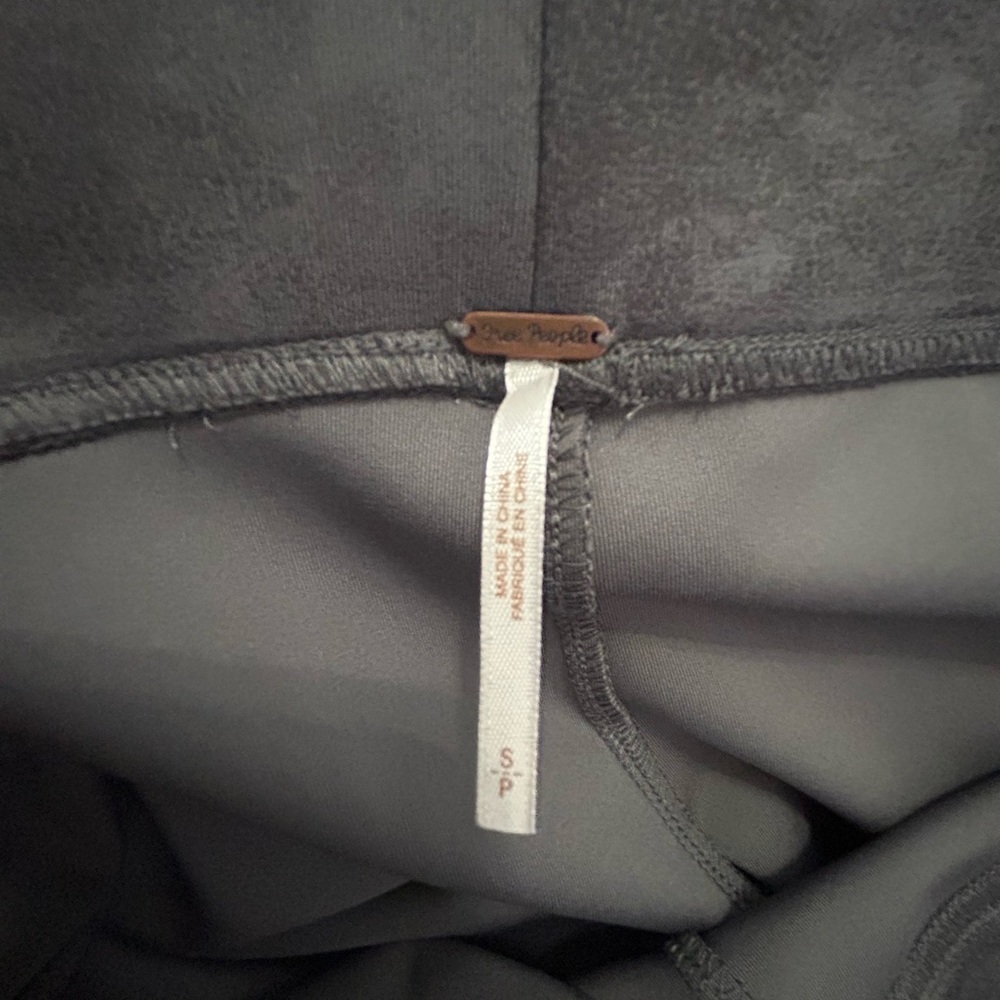 Free People Leggings Zipper Bottom Charcoal Gray 
Size S/P - Picture 2 of 10